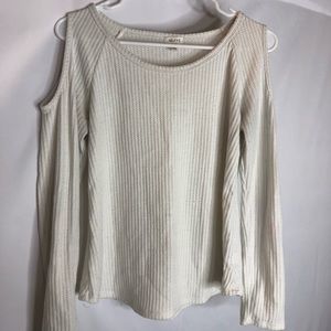 White knit sweater
